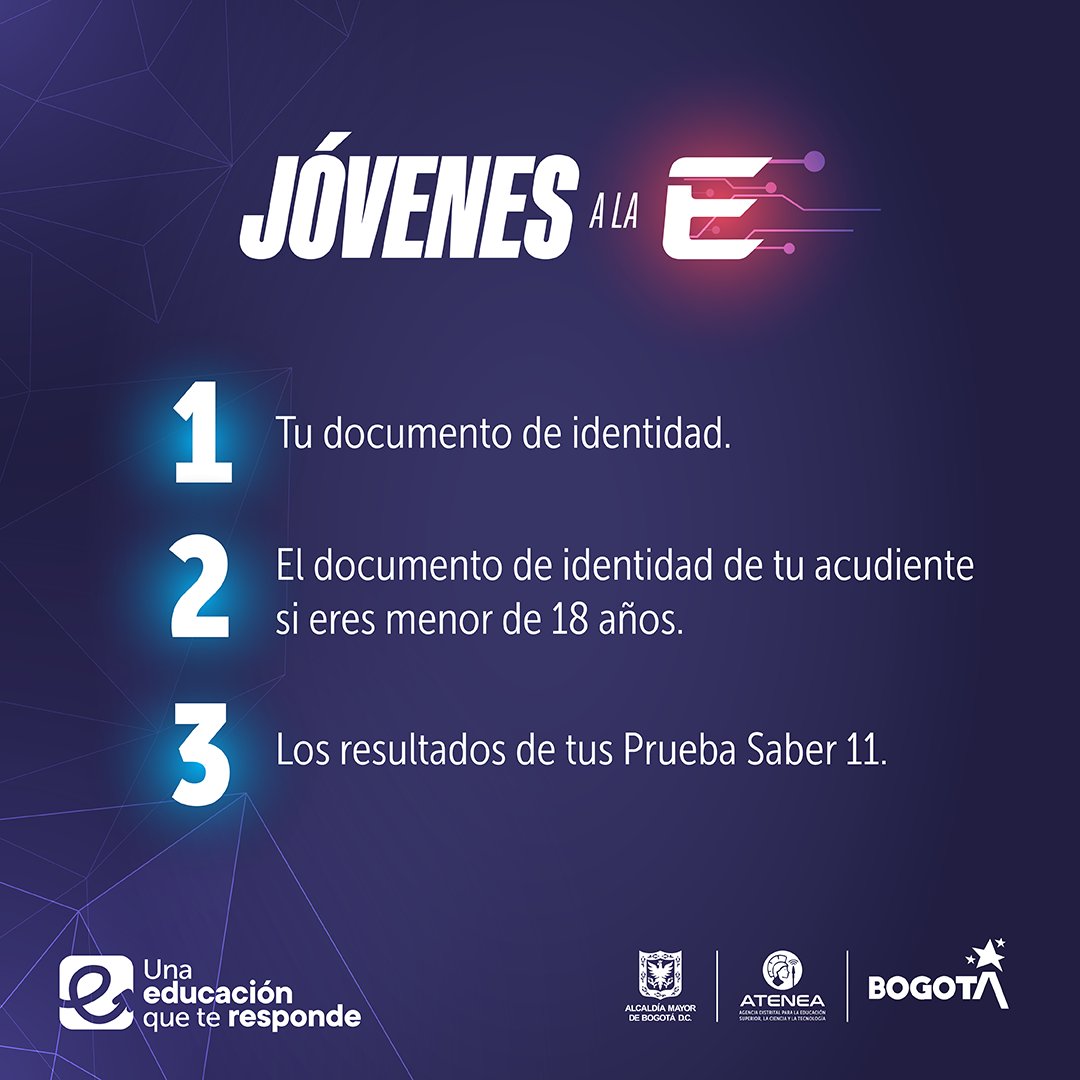 requisitos Jóvenes a la E