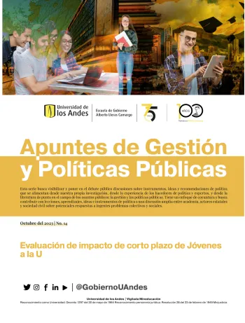 Apuntes de gestión y Políticas Públicas - Evaluación de impacto de corto plazo de Jóvenes a la U