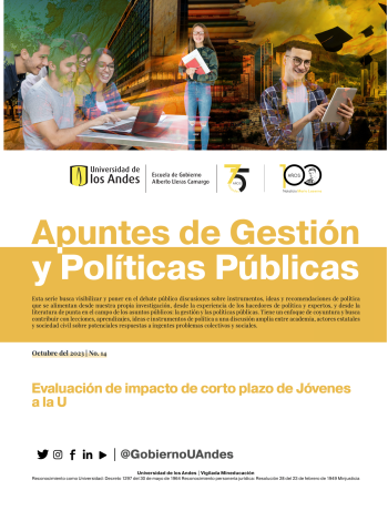 Apuntes de gestión y Políticas Públicas - Evaluación de impacto de corto plazo de Jóvenes a la U