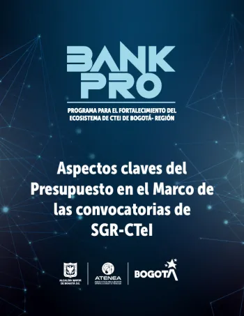 Apectos Claves del Presupuesto para Convocatorias de SGR-CTeI