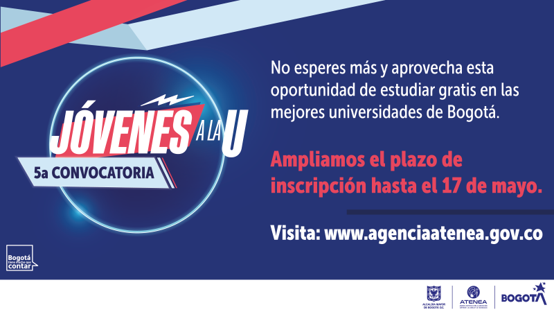 Ampliación convocatoria Jóvenes a la U