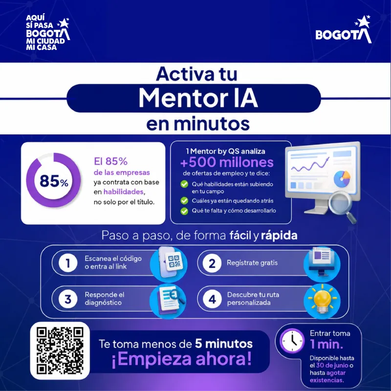 Academia Atenea y 1Mentor: una herramienta gratuita para fortalecer tu perfil profesional en el Distrito