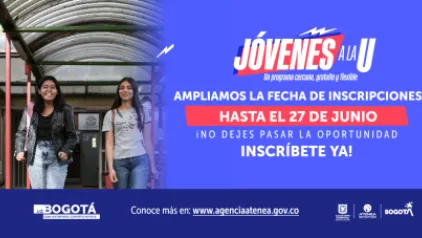 Hasta el 27 de junio, se amplían las inscripciones a la tercera convocatoria de Jóvenes a la U