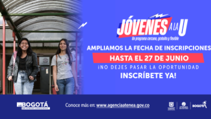 Hasta el 27 de junio, se amplían las inscripciones a la tercera convocatoria de Jóvenes a la U