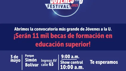 Jóvenes estudiantes y personas orientadoras de universidades