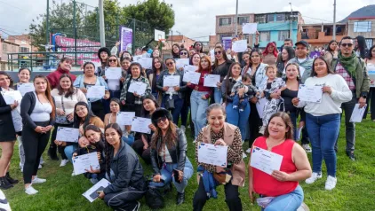 mBogotá acerca oportunidades de formación para el trabajo a los habitantes de Mochuelos