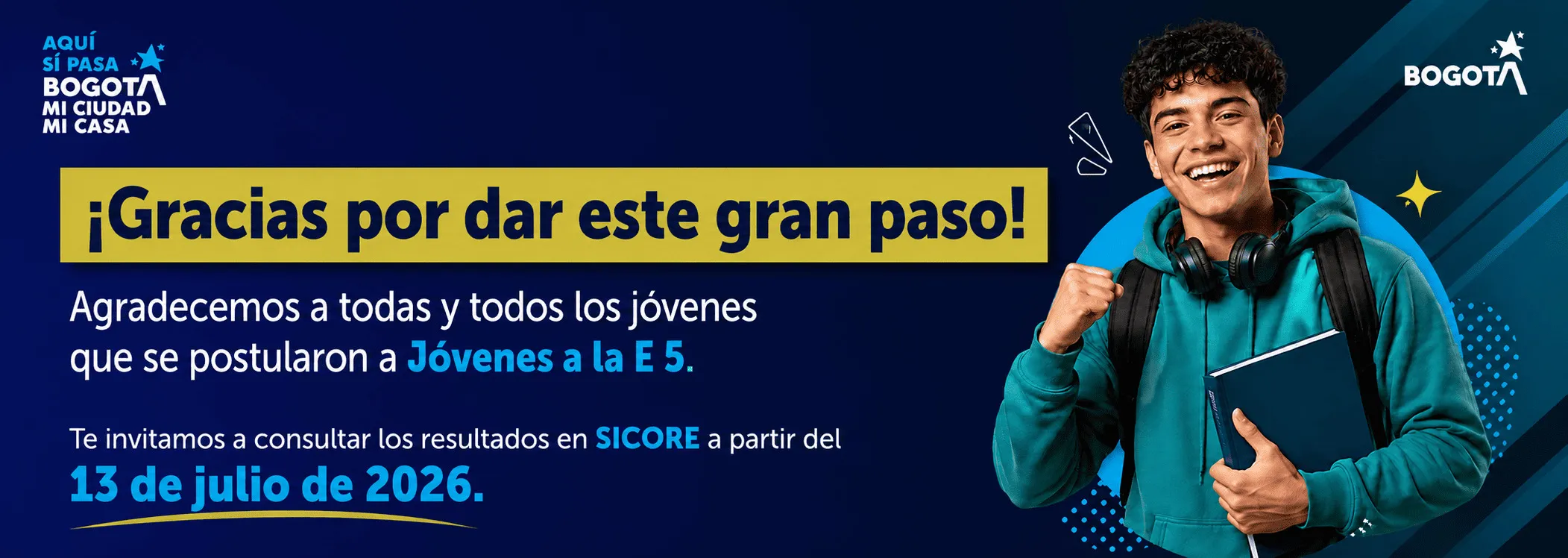 Banner cierre Jóvenes a la E 5